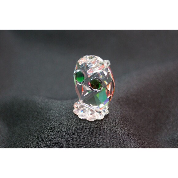 SWARVOSKI CRISTAL FIGURINES OWL VINTAGE - Picture 3 of 7